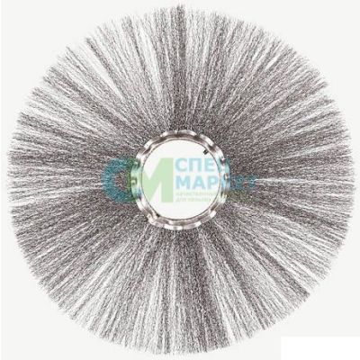 Диск щеточный металлический ворс, металлический сердечник 120х550